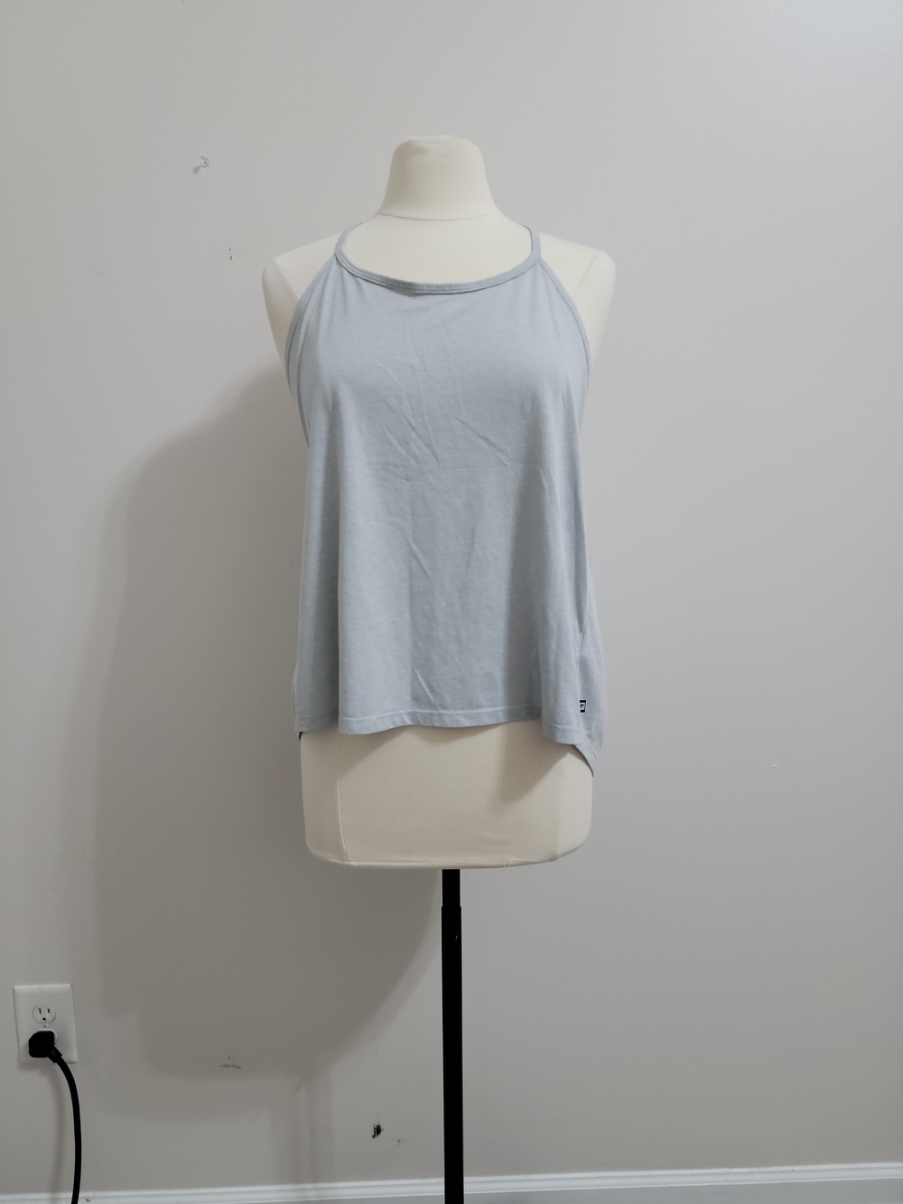 Fabletics Gray Neema Tank Top Workout Yoga Sleeveless Size M NWOT